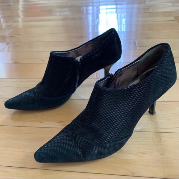 Calvin Klein Black Suede Booties - Picture 2 of 6